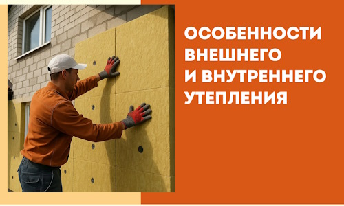 Какие особенности внешнего и внутреннего утепления в изобильном