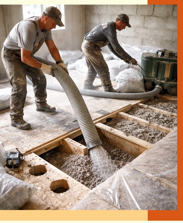 Заполнение пустот перекрытий в изобильном от 4675 руб. под ключ | ТепломастерЗбл