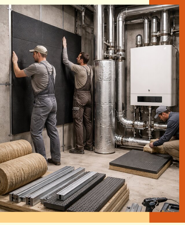 Шумоизоляция котельной в изобильном от 6752 руб. под ключ | Профессиональная звукоизоляция — ТепломастерЗбл