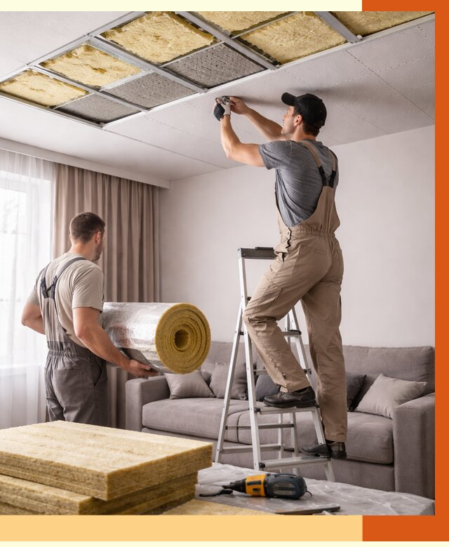 Шумоизоляция потолка в изобильном от 2337 руб. под ключ | Профессионально — ТепломастерЗбл